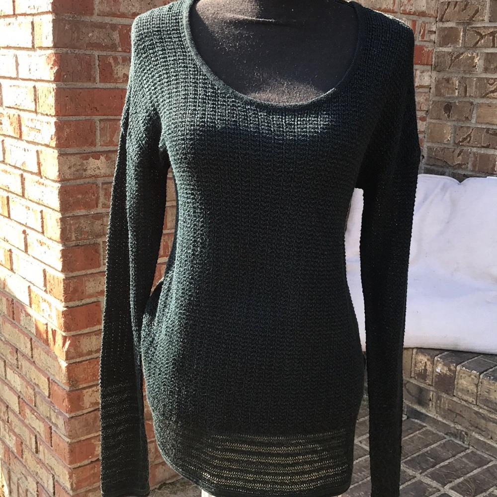 {$8 BUNDLED} SIMPLY VERA VERA WANG Green Knit Lightweight Sweater Top